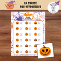 Chasse aux citrouilles d’Halloween à imprimer avec 18 citrouilles à cacher et fiche de contrôle