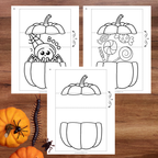 Citrouille surprise personnalisable pour créer une carte d’Halloween