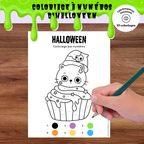 10 coloriages à numéros d’Halloween à imprimer pour enfants