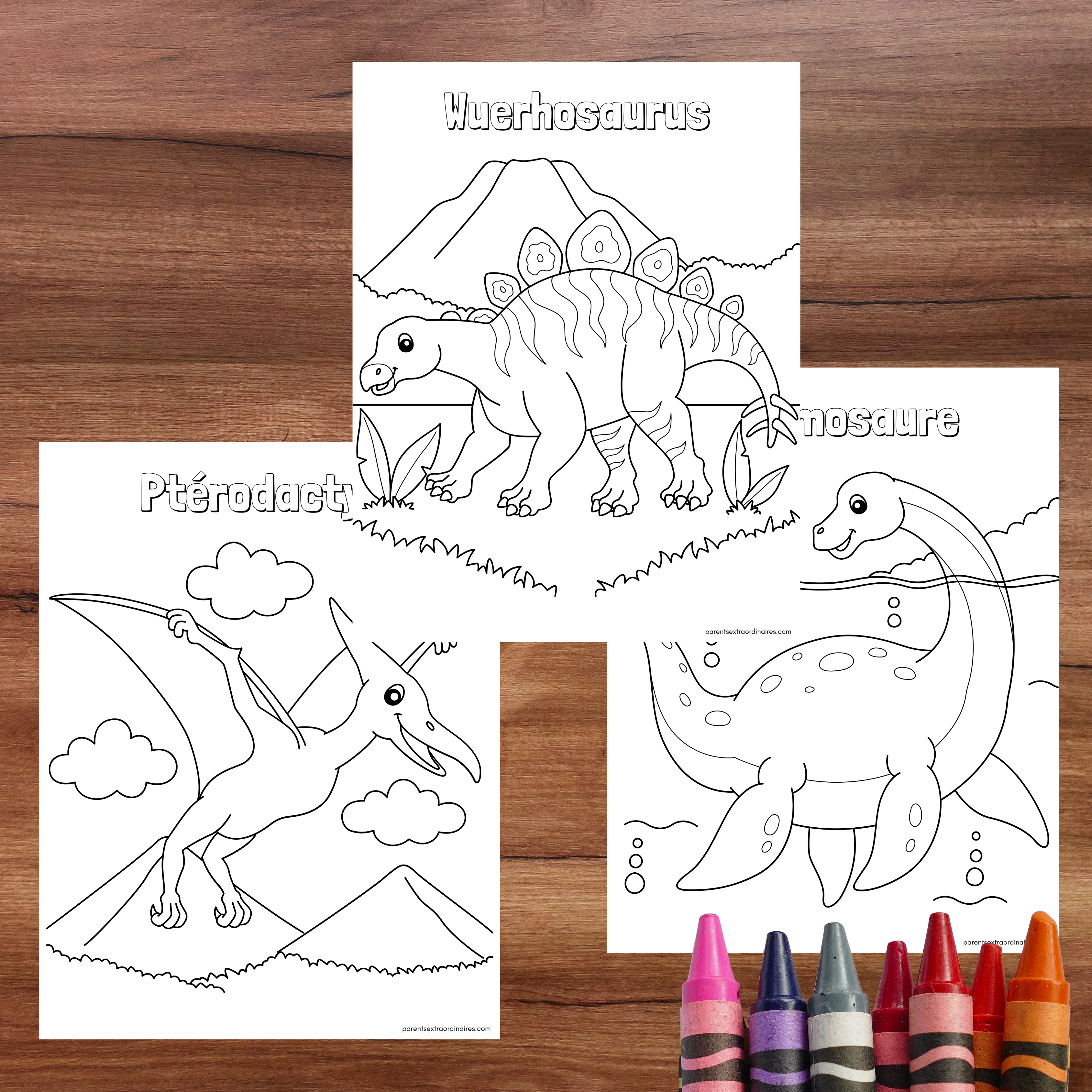 Coloriages dinosaures favorisant la créativité, l’expression artistique et l’imagination des enfants.