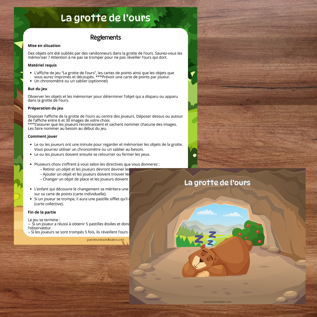 Jeux éducatifs sur les animaux de la forêt comprenant un totem, une activité de catégorisation, un jeu de mémoire et un bricolage 3D.
