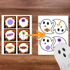Jeu La chasse aux fantômes inclus dans l’ensemble d’activités d’Halloween