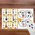 Jeu La chasse aux fantômes inclus dans l’ensemble d’activités d’Halloween