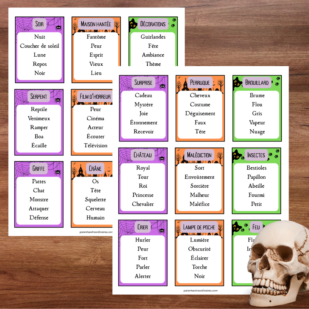 Jeu d’Halloween à imprimer pour s’amuser en famille ou entre amis