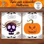 30 tapis de pâte à modeler d’Halloween à imprimer pour enfants de 3 à 7 ans