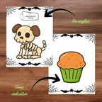 Tapis de pâte à modeler d’Halloween sans indications pour favoriser la créativité et version anglaise