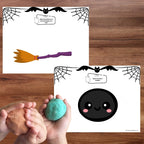 Tapis de pâte à modeler d’Halloween avec modèles à reproduire