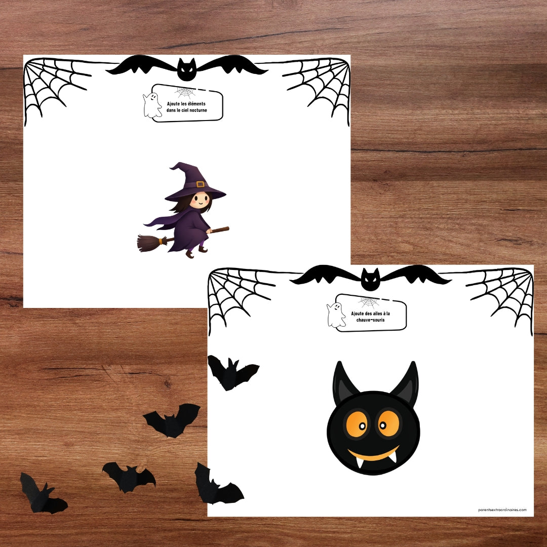 30 tapis de pâte à modeler d’Halloween à imprimer pour enfants de 3 à 7 ans